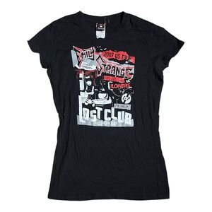 Black Graphic Short Sleeve Tee - Dist Club Design